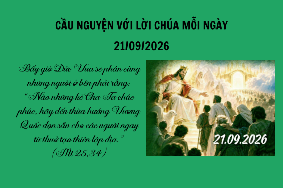 Cầu nguyện với Lời Chúa mỗi ngày - 21/09/2026