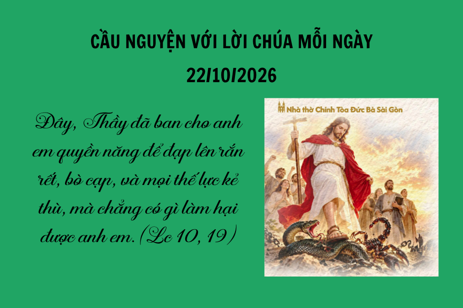 Cầu nguyện với Lời Chúa mỗi ngày - 22/10/2026