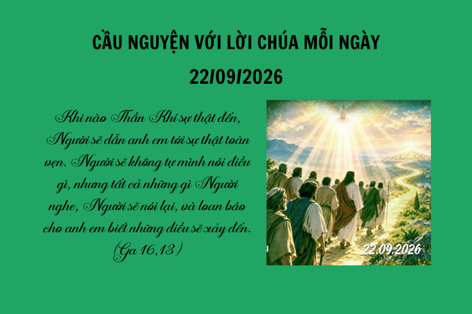 Cầu nguyện với Lời Chúa mỗi ngày - 22/09/2026