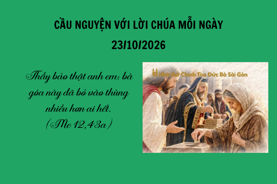 Cầu nguyện với Lời Chúa mỗi ngày - 23/10/2026
