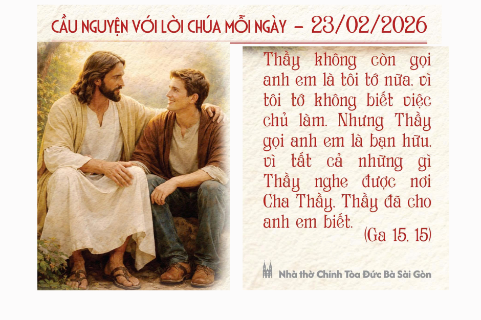 Cầu nguyện với Lời Chúa mỗi ngày - 23/02/2026