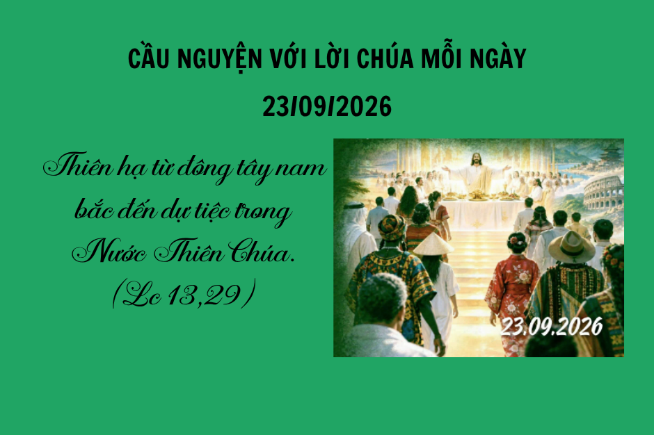 Cầu nguyện với Lời Chúa mỗi ngày - 23/09/2026
