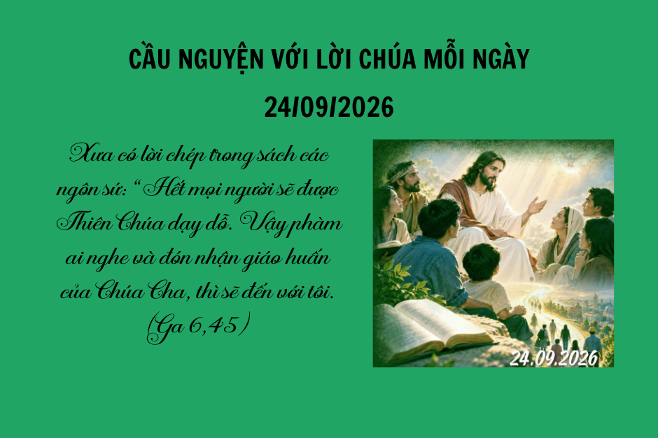 Cầu nguyện với Lời Chúa mỗi ngày - 24/09/2026