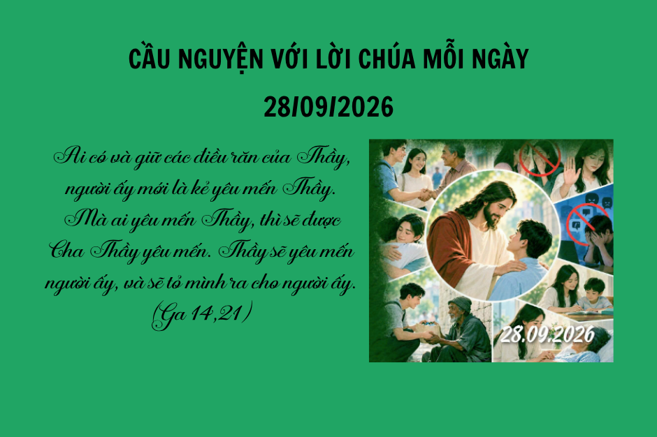 Cầu nguyện với Lời Chúa mỗi ngày - 28/09/2026