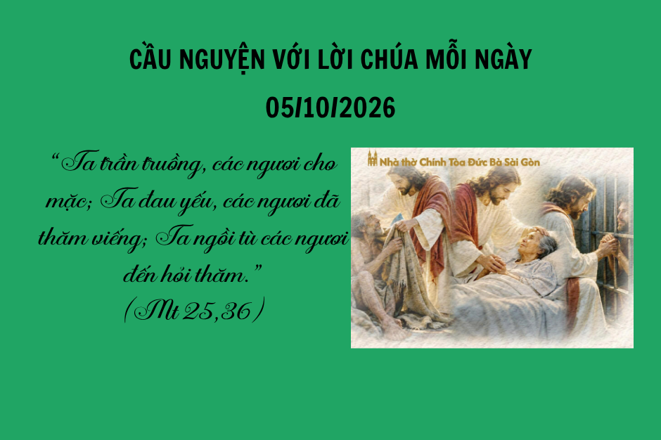 Cầu nguyện với Lời Chúa mỗi ngày - 05/10/2026