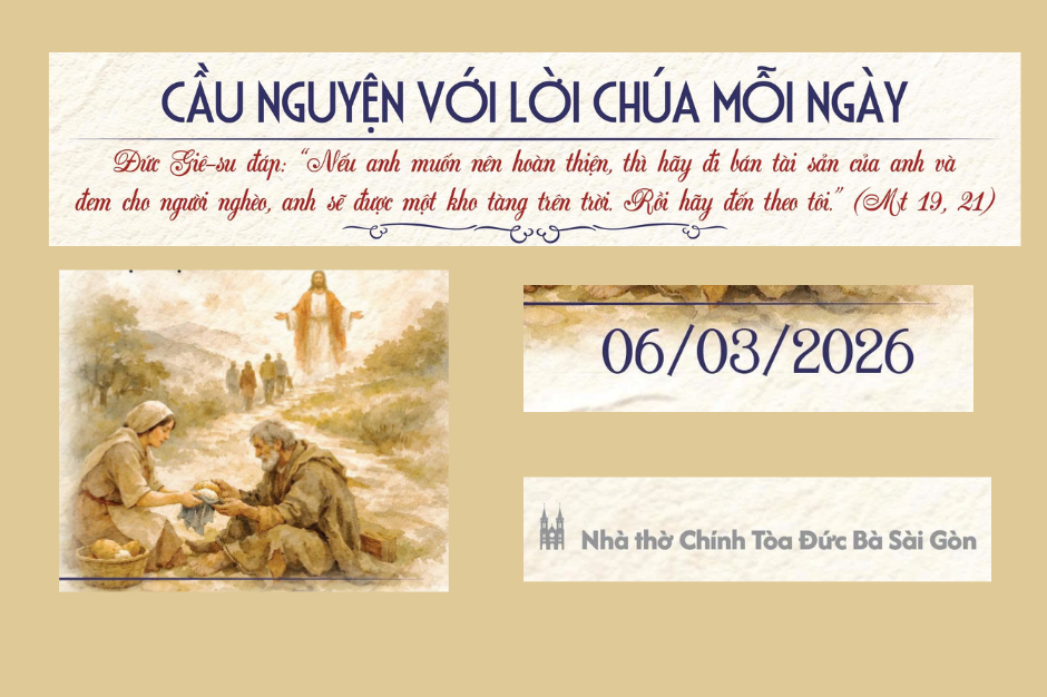 Cầu nguyện với Lời Chúa mỗi ngày - 06/03/2026