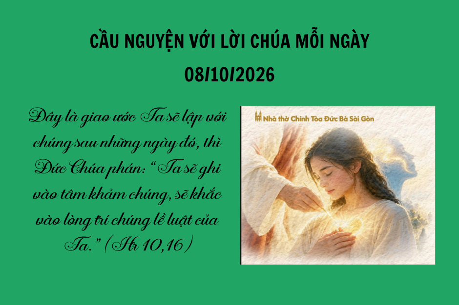 Cầu nguyện với Lời Chúa mỗi ngày - 08/10/2026
