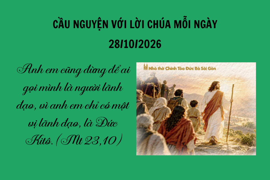 Cầu nguyện với Lời Chúa mỗi ngày - 28/10/2026