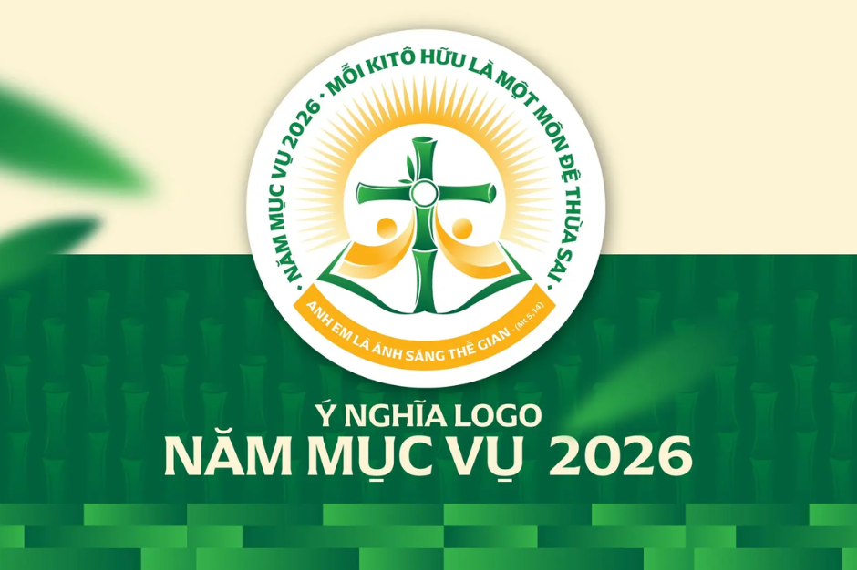 Logo năm Mục vụ 2026: Mỗi Kitô hữu là một môn đệ thừa sai: “Anh em là ánh sáng thế gian