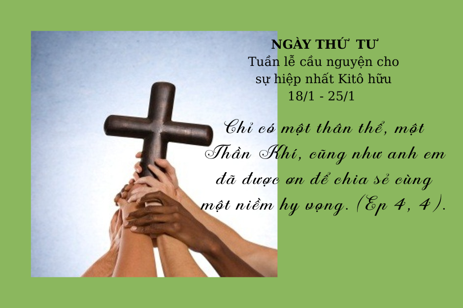 Ngày thứ 4 - Tuần cầu nguyện cho các Kitô hữu hiệp nhất