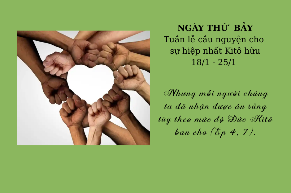 Ngày thứ 7 - Tuần cầu nguyện cho các Kitô hữu hiệp nhất