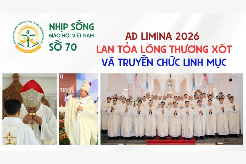 Ad Limina 2026, Lan tỏa lòng thương xót và truyền chức linh mục - Nhịp sống Giáo hội Việt Nam số 70 (13/3/2026 - 20/4/2026)