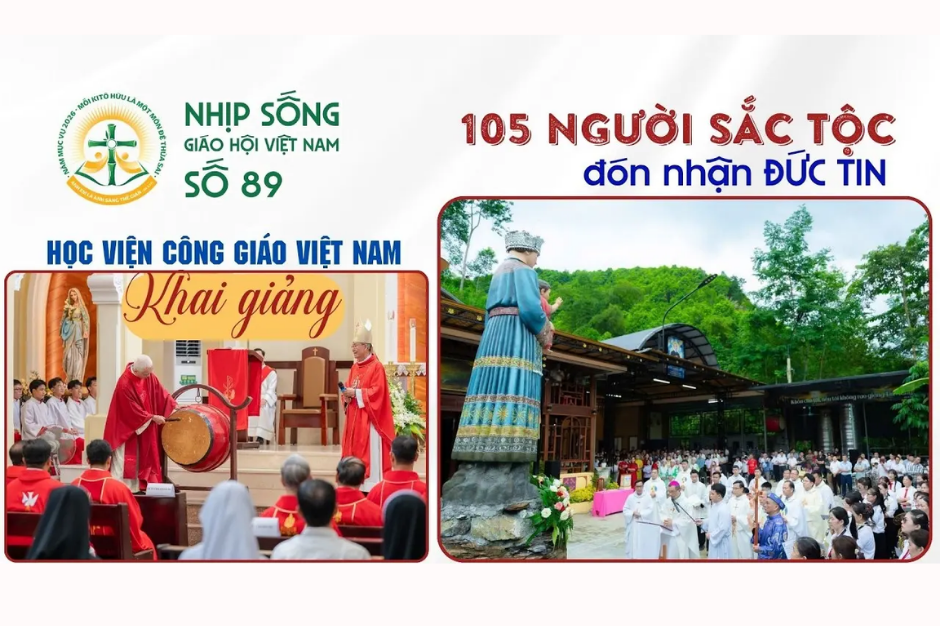 105 anh chị em dân tộc thiểu số đón nhận Đức tin - Học viện Công Giáo Việt Nam khai giảng: Nhịp sống Giáo hội Việt Nam số 89 (24/8/2026 - 31/8/2026)
