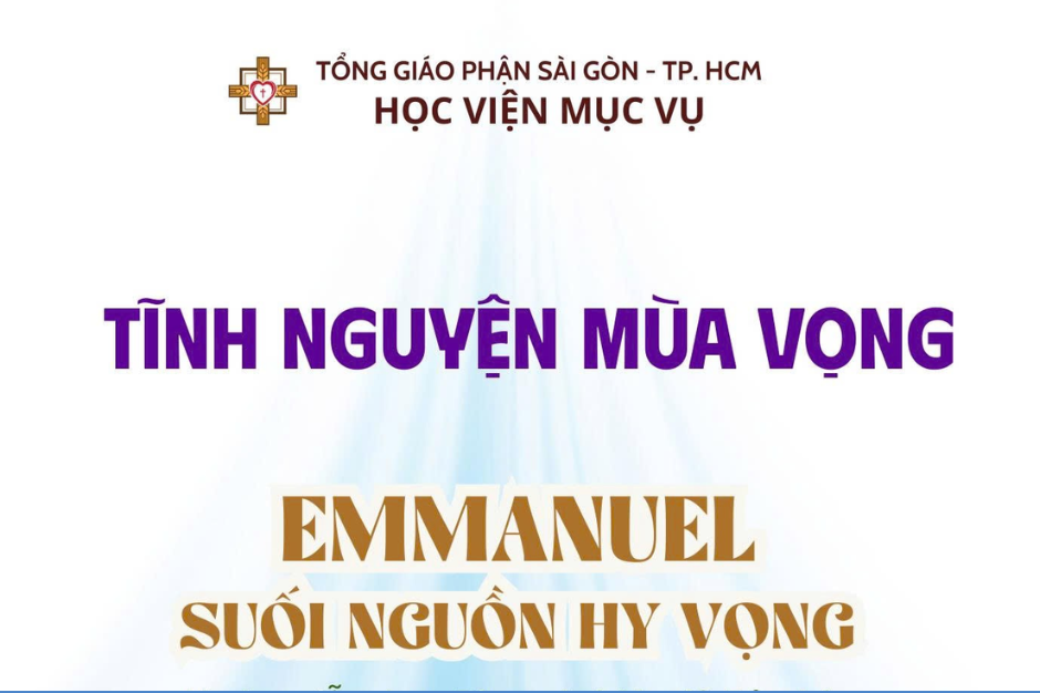 Học viện Mục vụ: Tĩnh nguyện Mùa Vọng - Emmanuel-Suối nguồn Hy vọng