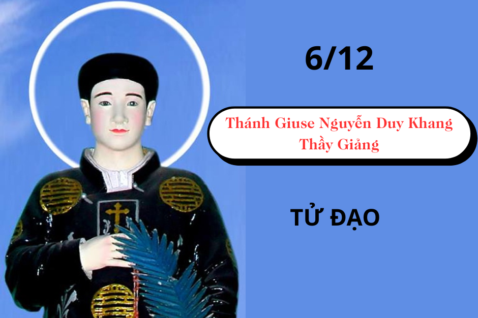 Thánh Giuse Nguyễn Duy Khang, tử đạo ngày 06 tháng 12 năm 1861