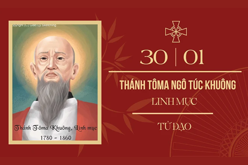 Ngày 30/01: Thánh Tôma Khuông, linh mục, tử đạo