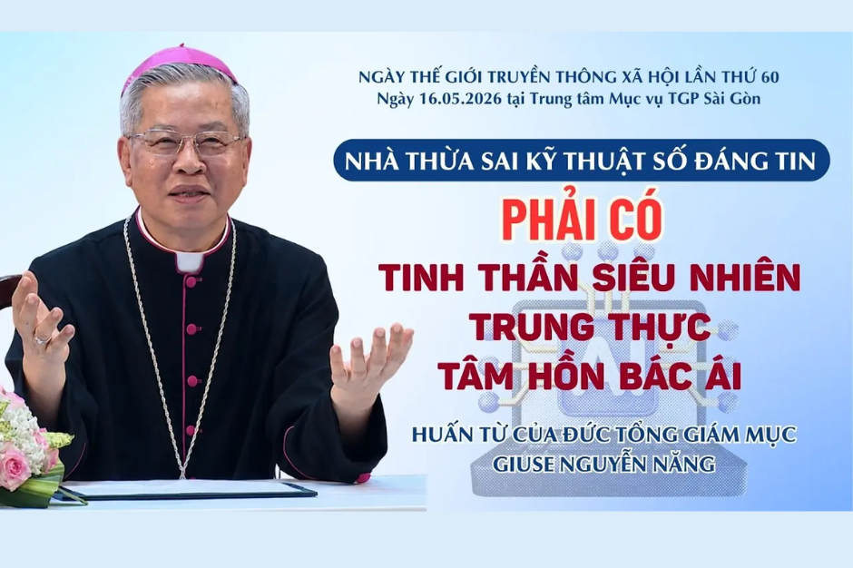 Nhà thừa sai kỹ thuật số đáng tin phải có tinh thần siêu nhiên - trung thực - tâm hồn bác ái