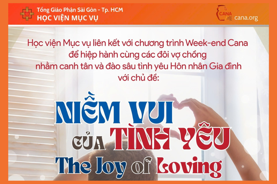 Học viện Mục vụ: Chương trình Week-end Cana - Niềm vui của tình yêu